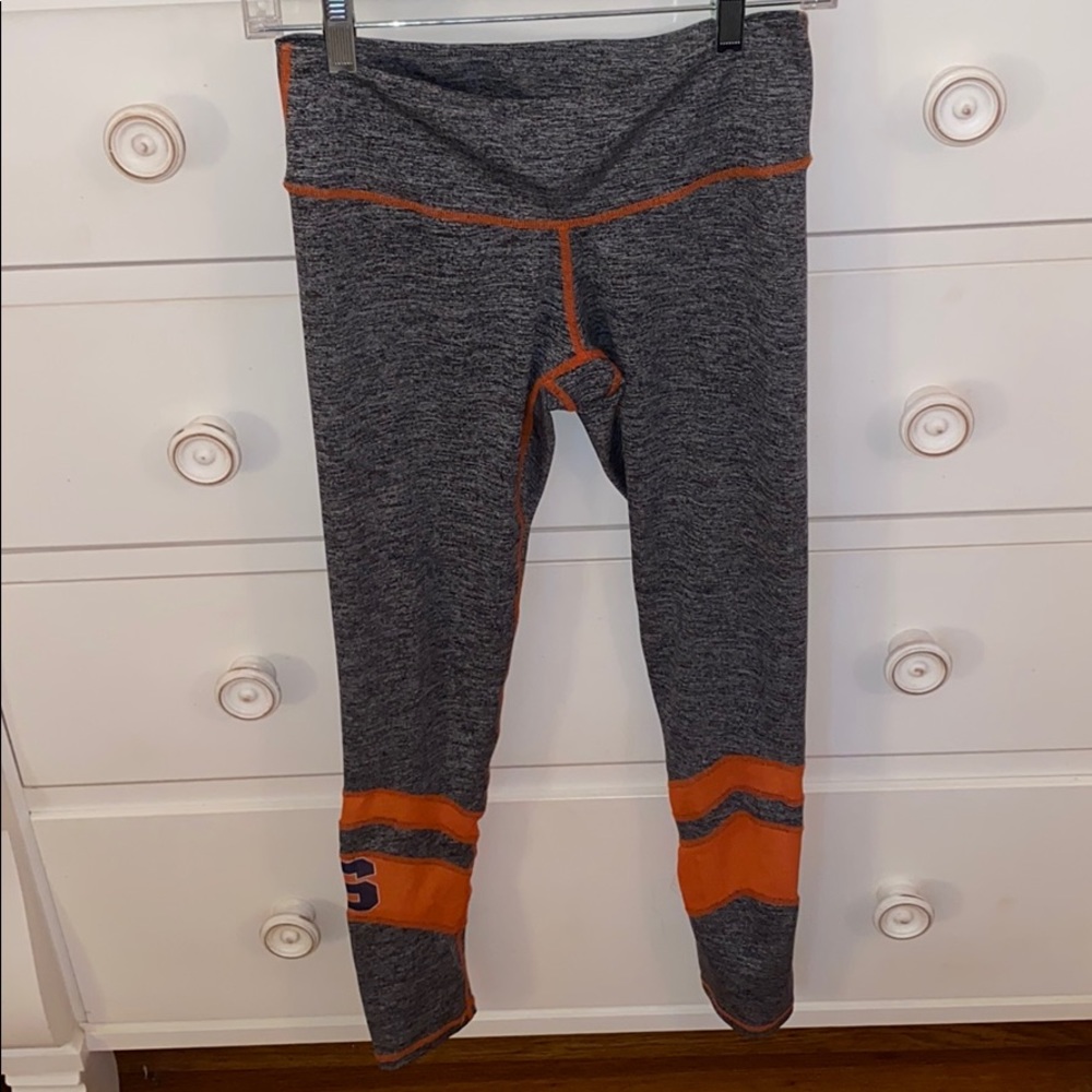 Grey/Orange Syracuse Orange mesh leggings Size S